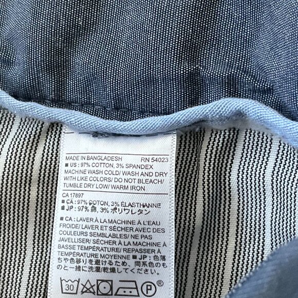 Banana Republic Pants Men's 36 x 32 Aiden Chino Trousers Flat Front - READ - Picture 6 of 11